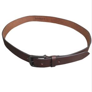 Timberland men's classic jean belt brown  nubuck gunmetal leather size 38